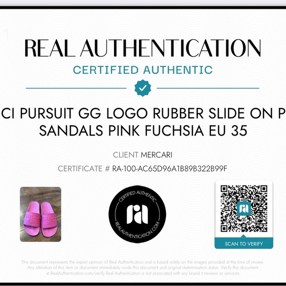 ⛔️SOLD ⛔️Gucci Pursuit GG Logo Rubber Slide On Pool Sandals Pink - Picture 17 of 17